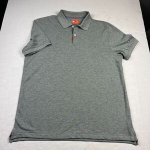Nike Mens Dri Fit Pique Polo Shirt Gray Stretch Casual Top Short Sleeve LARGE